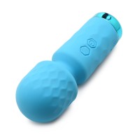 BANG! 10X Mini Silicone Wand Blue - Compact Pleasure Power