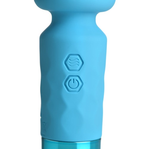 BANG! 10X Mini Silicone Wand Blue - Compact Pleasure Power