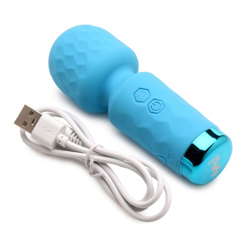 BANG! 10X Mini Silicone Wand Blue - Compact Pleasure Power