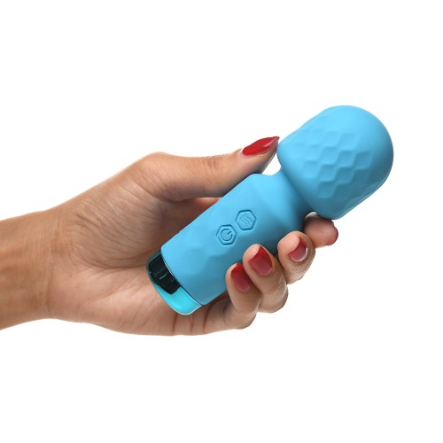 BANG! 10X Mini Silicone Wand Blue - Compact Pleasure Power