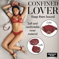 Bedroom Bliss Lover's Restraints Set Red