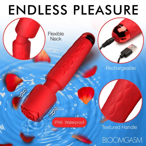 Bloomgasm Pleasure Rose Wand for Ultimate Relaxation