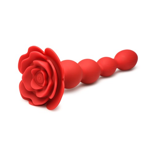 Bloomgasm Rose Twirl 10X Vibrating Anal Beads - Ultimate Pleasure