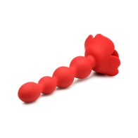 Bloomgasm Rose Twirl 10X Vibrating Anal Beads - Ultimate Pleasure