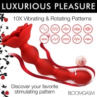 Bloomgasm Rose Twirl 10X Vibrating Anal Beads - Ultimate Pleasure