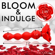 Bloomgasm Rose Twirl 10X Vibrating Anal Beads - Ultimate Pleasure