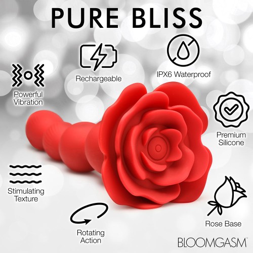 Bloomgasm Rose Twirl 10X Vibrating Anal Beads - Ultimate Pleasure