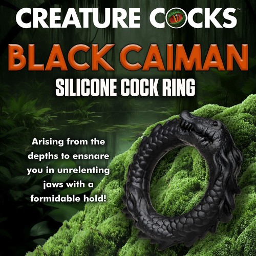 Anillo para el Pene Caimán Negro Creature Cocks