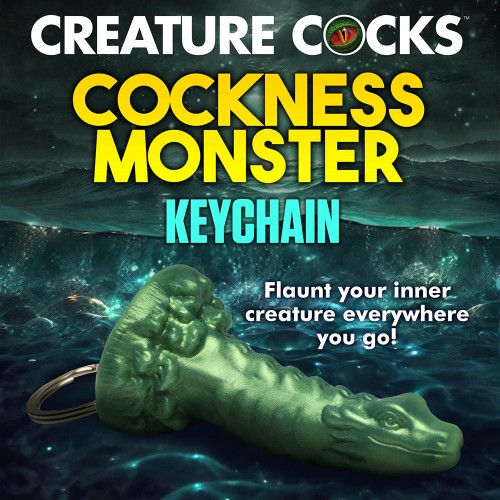 Creature Cocks Cockness Monster Silicone Keychain