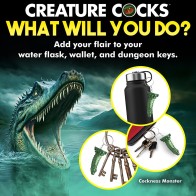 Creature Cocks Cockness Monster Silicone Keychain