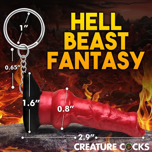 Creature Cocks Hell-Hound Keychain - Fantasy Fun