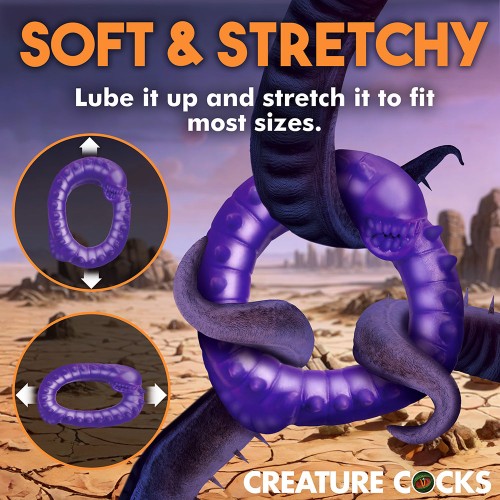 Creature Cocks Slitherine Silicone Cock Ring - Playful Intimacy