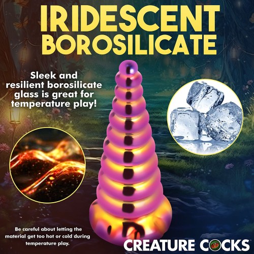 Creature Cocks Twilight Rainbow Glass Dildo