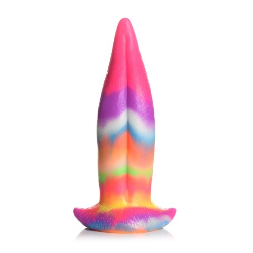 Dildo de Silicona con Lengua de Unicornio que Brilla en la Oscuridad