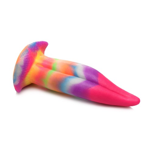 Dildo de Silicona con Lengua de Unicornio que Brilla en la Oscuridad