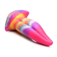 Dildo de Silicona con Lengua de Unicornio que Brilla en la Oscuridad