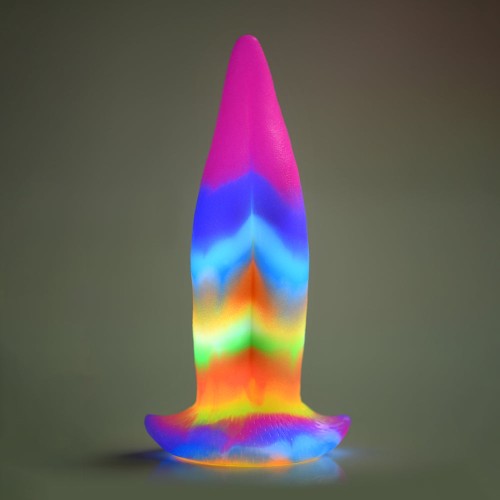 Dildo de Silicona con Lengua de Unicornio que Brilla en la Oscuridad