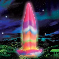 Dildo de Silicona con Lengua de Unicornio que Brilla en la Oscuridad