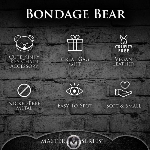 Master Series BDSM Teddy Bear Keychain