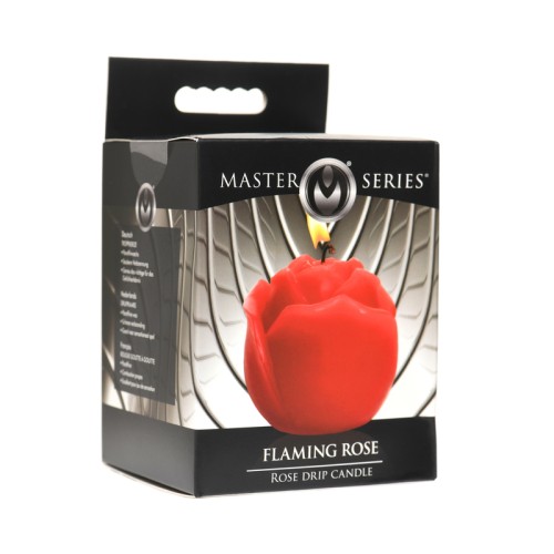 Vela de Goteo Flaming Rose de la Master Series - Experiencia Sensual con Cera