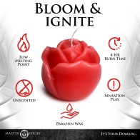 Master Series Flaming Rose Drip Candle - Sensual Wax Play Experience