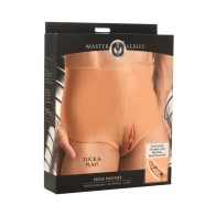 Master Series Silicone Pussy Panties for Male Gender Play