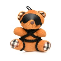 Cute Rope Teddy Bear Keychain for Kinky Fun