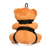 Lindo Llavero Teddy Bear con Cuerda para Diversión Traviesa