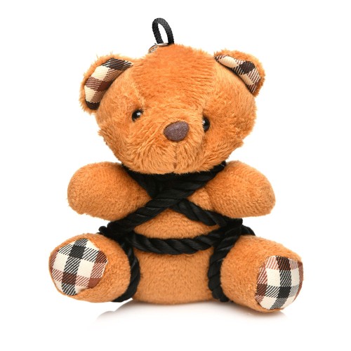 Lindo Llavero Teddy Bear con Cuerda para Diversión Traviesa