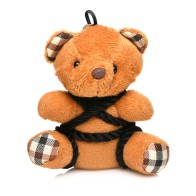 Cute Rope Teddy Bear Keychain for Kinky Fun