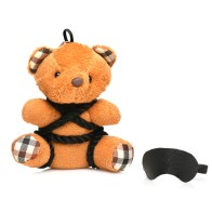 Lindo Llavero Teddy Bear con Cuerda para Diversión Traviesa