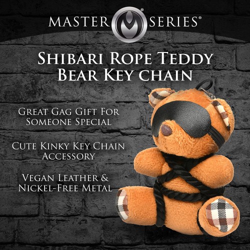 Cute Rope Teddy Bear Keychain for Kinky Fun