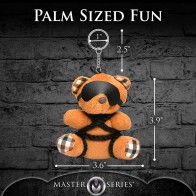 Cute Rope Teddy Bear Keychain for Kinky Fun