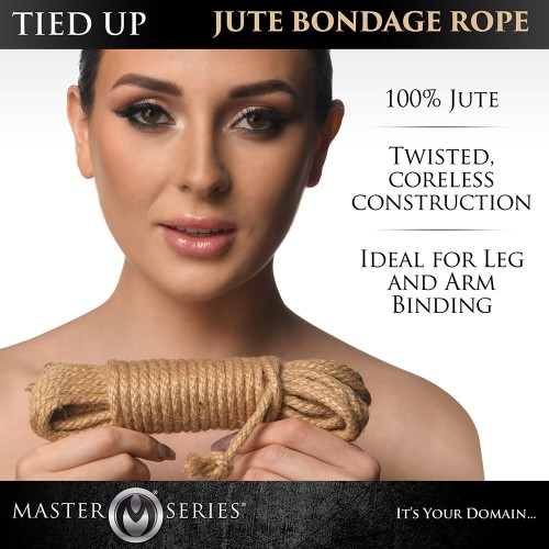 Master Series Jute Bondage Rope for Authentic Play