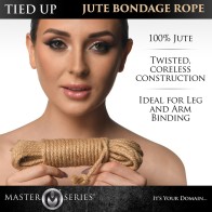 Master Series Jute Bondage Rope for Authentic Play