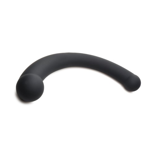 Master Series Dildo de Silicona Vibra-Crescent Negro