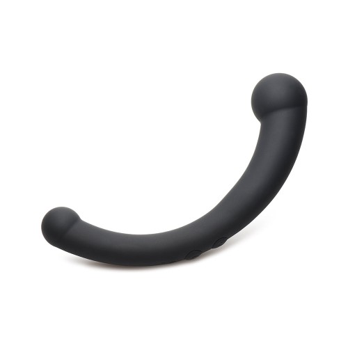 Master Series Dildo de Silicona Vibra-Crescent Negro