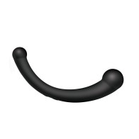 Master Series Dildo de Silicona Vibra-Crescent Negro