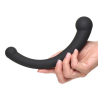 Master Series Dildo de Silicona Vibra-Crescent Negro