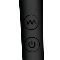 Master Series Dildo de Silicona Vibra-Crescent Negro