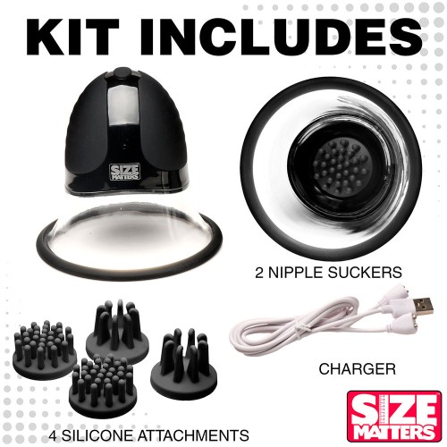 Size Matters Rotating Silicone Nipple Suckers