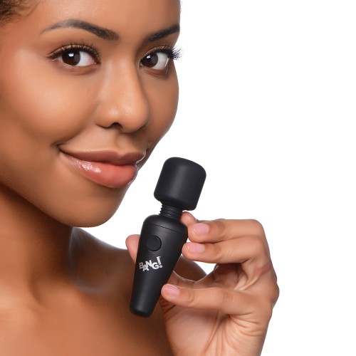 BANG 10X Mini Silicone Wand Black - Powerful Travel Companion