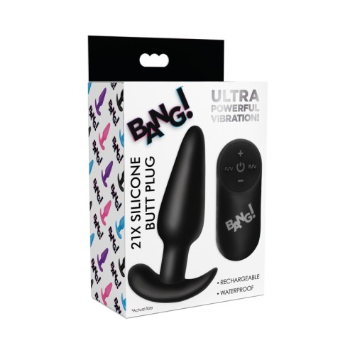 BANG! Vibrating Butt Plug with Remote Control