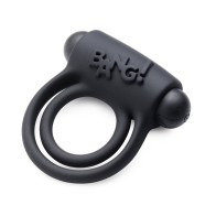 BANG! Remote Control Silicone Cock Ring & Bullet Black