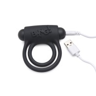 BANG! Remote Control Silicone Cock Ring & Bullet Black