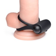 BANG! Remote Control Silicone Cock Ring & Bullet Black