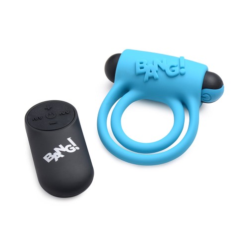 BANG! Silicone Cock Ring & Bullet with Remote Control