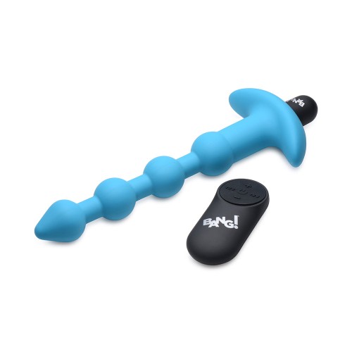 BANG! Vibrating Silicone Anal Beads - Remote Control Pleasure