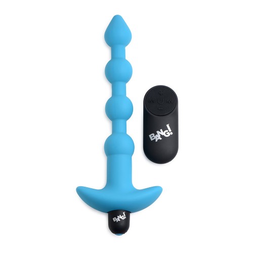 BANG! Vibrating Silicone Anal Beads - Remote Control Pleasure