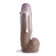 Dildo Squirting de Doble Densidad Loadz de 7 pulgadas Oscuro